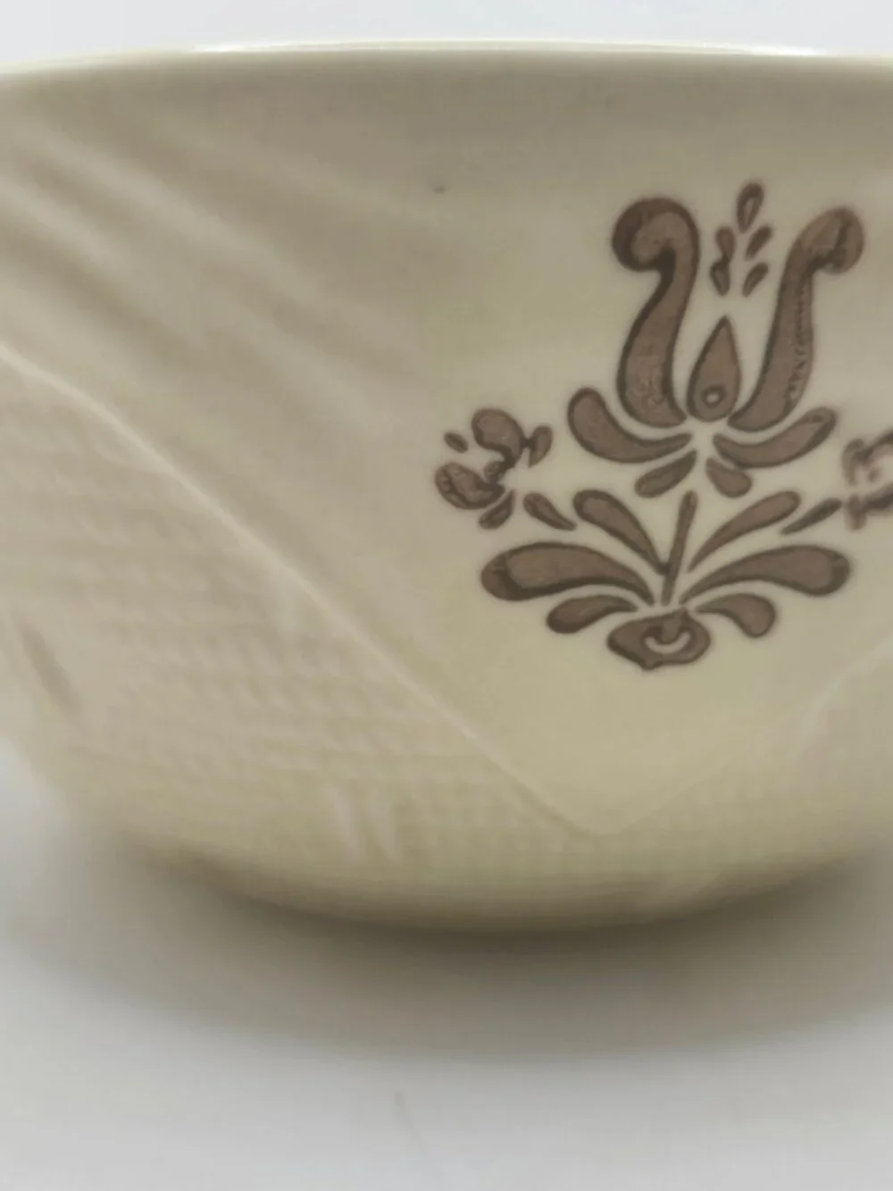 Vintage Pfaltzgraff China Basket Weave Bowl in Village Pattern